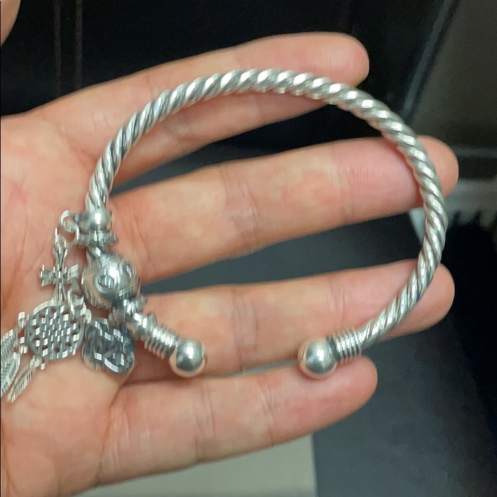 999 silver bangle - Picture 3 of 6